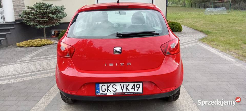 Seat Ibiza 09r 12benzyna 108t czerwony Kościerzyna