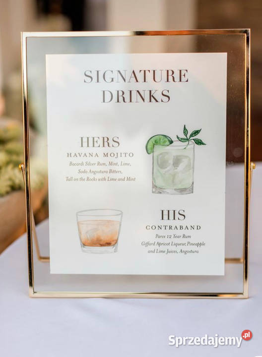 Grafiki na openbar bar weselny śląskie