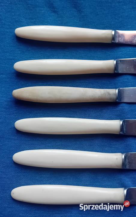 Komplet 6 noży stołowych ze stali nierdzewnej z wielkopolskie Koźminek sprzedam
