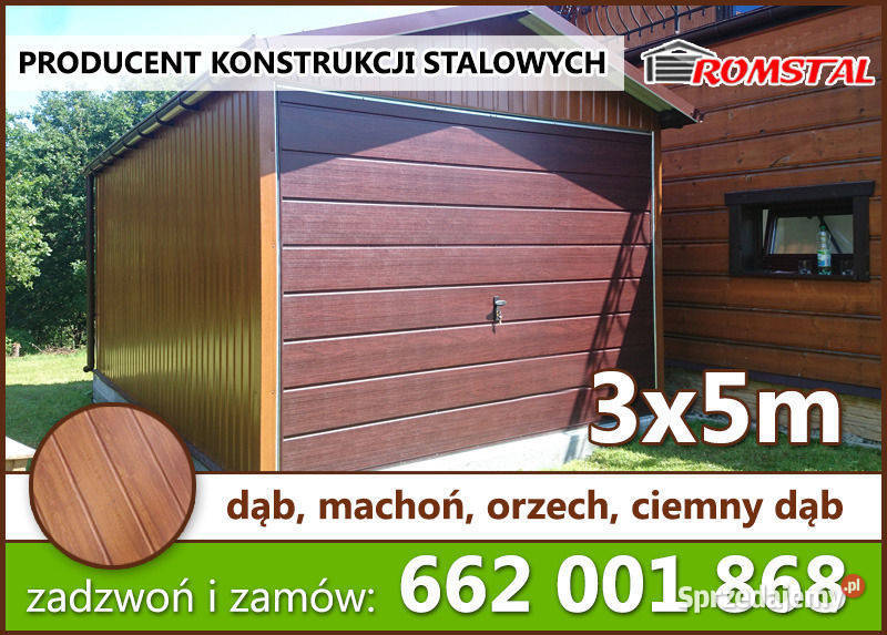 Mały Garaż Blaszany Blaszak Wiatka Magazyn Wąchock