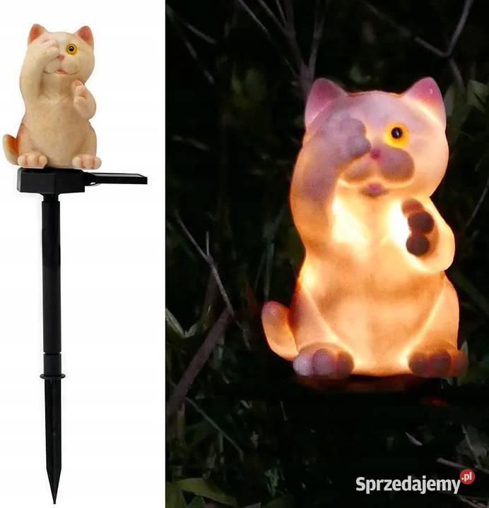 lampa solarna kot wbijana lampka ogrodowa led Jasło