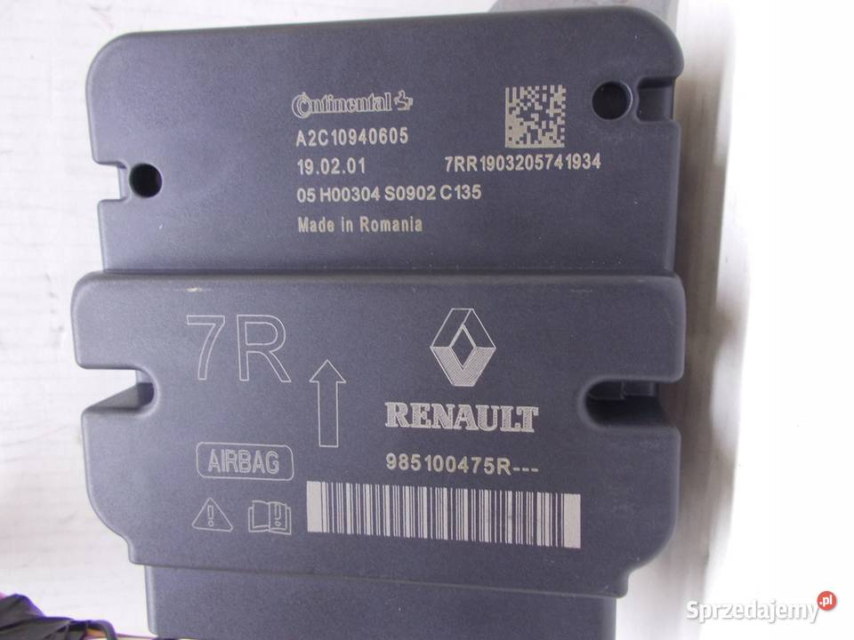 Naprawa sterownikow airbag wypadku Renault Kraków naprawa