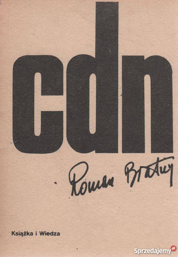 CDN Bratny Roman Rok wydania 1986 Wrocław