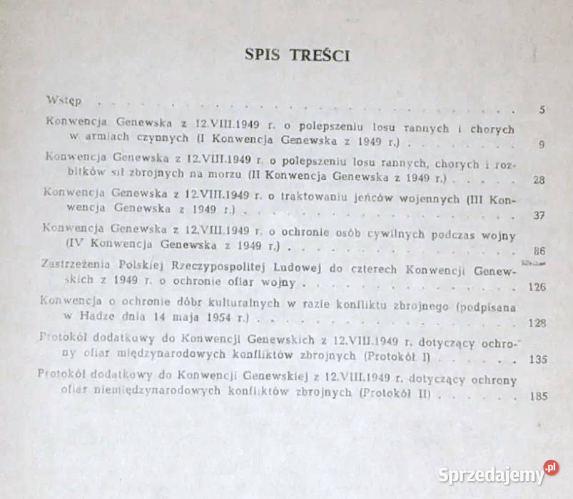 Umowy międzynarodowe o ochronie ofiar wojny Pozostałe Chełm