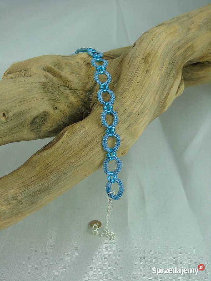 Bransoletka koronkowa Wiśniowa