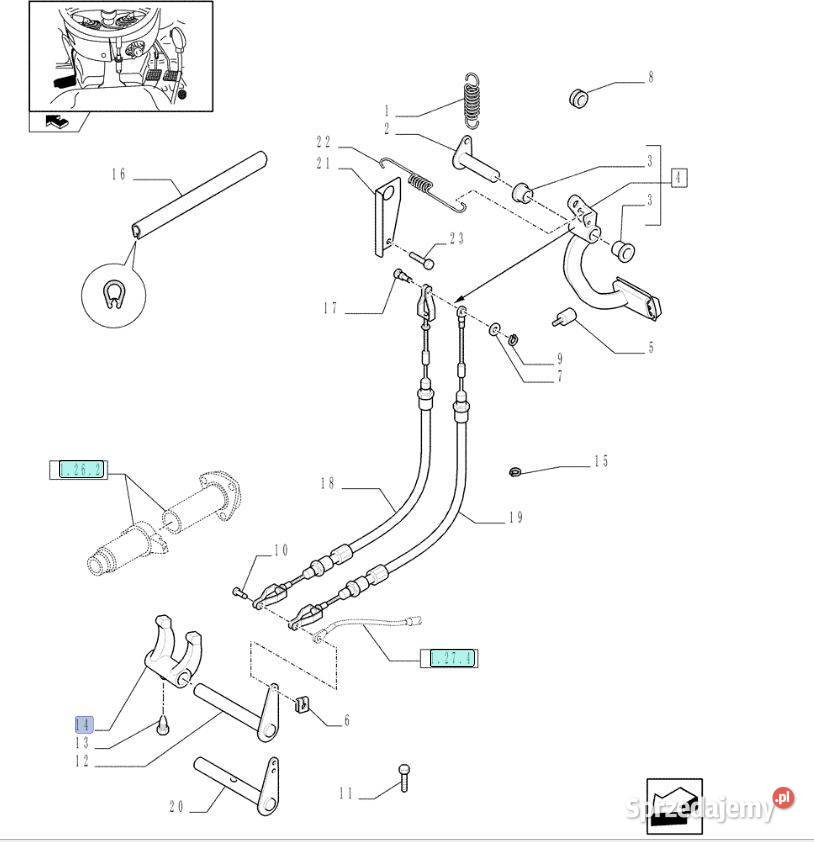 4993814 Widełki JX TD Farmall TL TD5000 Fiat CNH Warszawa