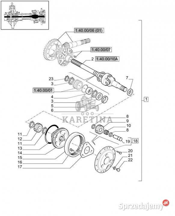 Holland T6010 Koło zębate 5151440 Jastrzębniki sprzedam
