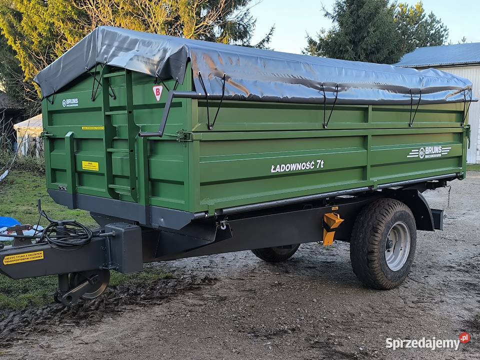 Przyczepa 1osiowa niemiecka BRUNS wywr3str Nowa lubelskie Lichty