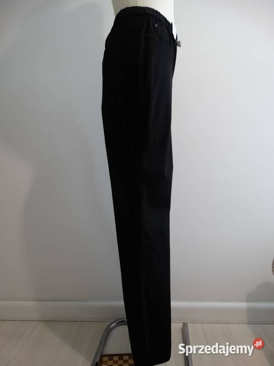 Spodnie Wide Leg Szerokie Nogawki Wysoki Stan Moda i Styl Łomża