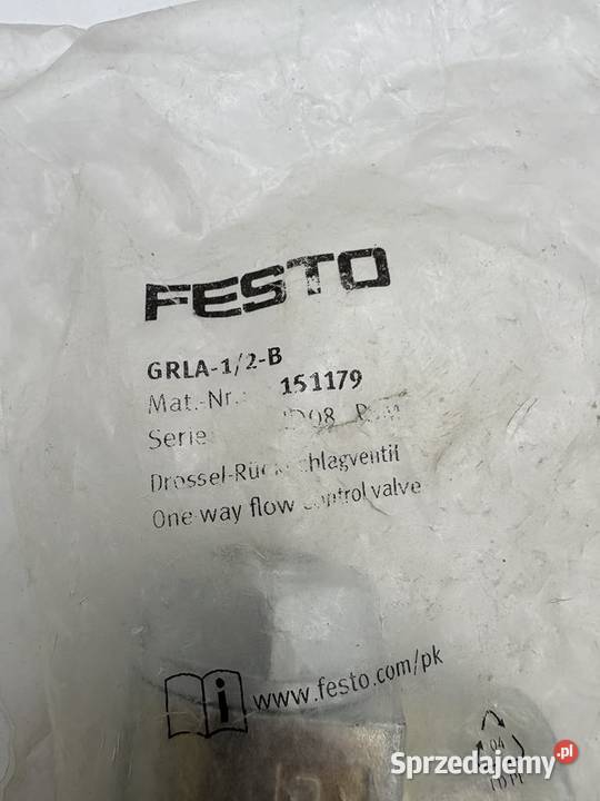 Festo GRLA12B 151179 Zawór dłzwrotny Pozostałe mazowieckie