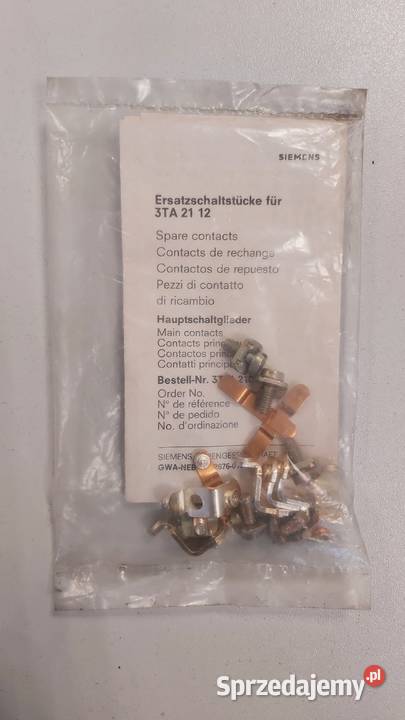 Styki do stycznika SIEMENS 3TA 21 12 komplet Wyszków