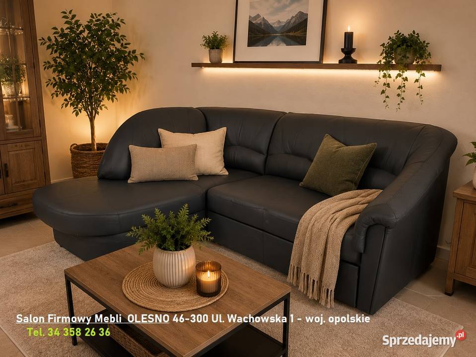 2990 Narożnik YARDEK w Skórze Naturalnej 170x225 Kluczbork
