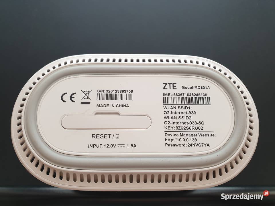 Modem Router Stacjonarny ZTE MC801A 5g SIm mimo