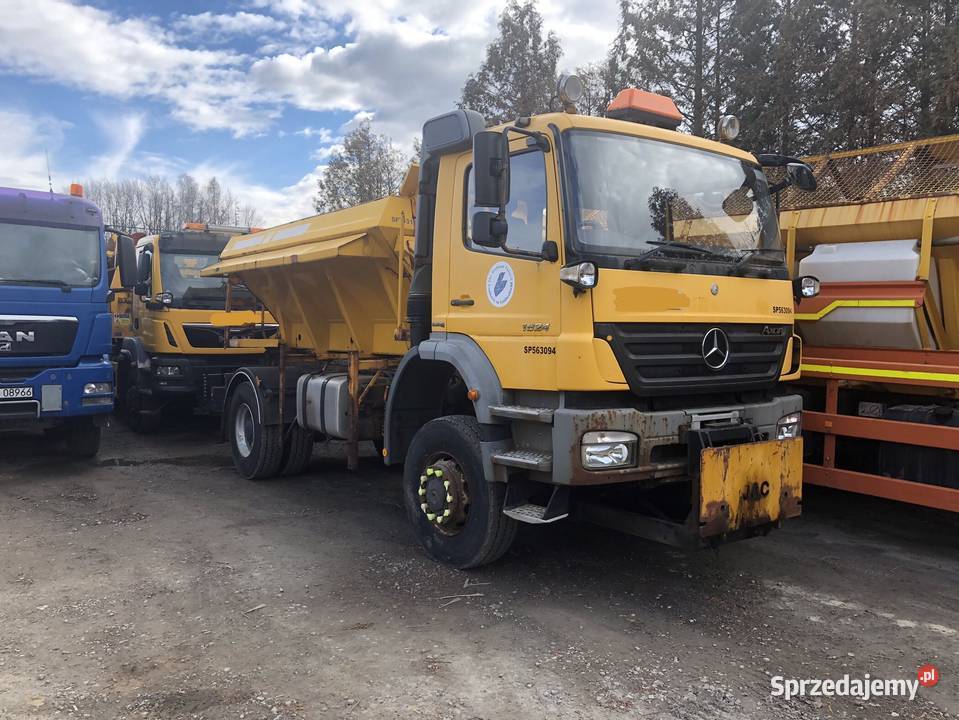 Mercedes Axor Piaskarka solarka pług schmidt 4x4 Pługi (piaskarki) podkarpackie