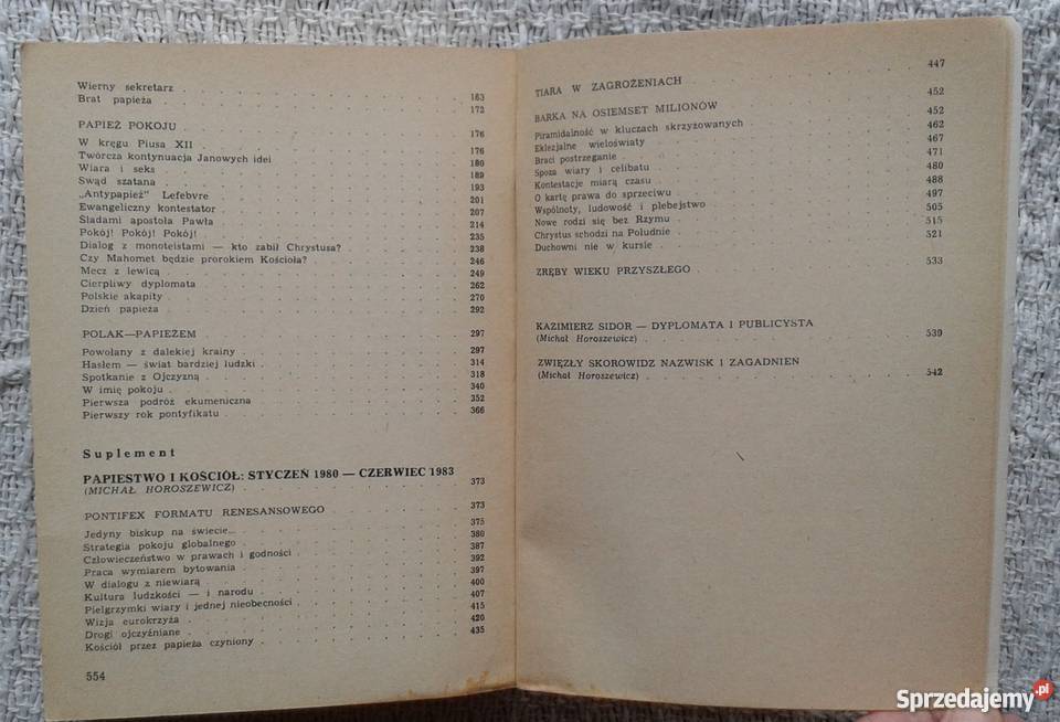 Wzgórze Watykanusa Kazimierz Sidor sprzedam