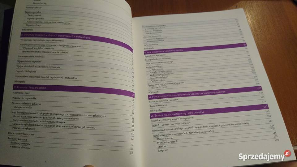 Konserwacja papieru zagadnienia chemiczne Gdańsk sprzedam