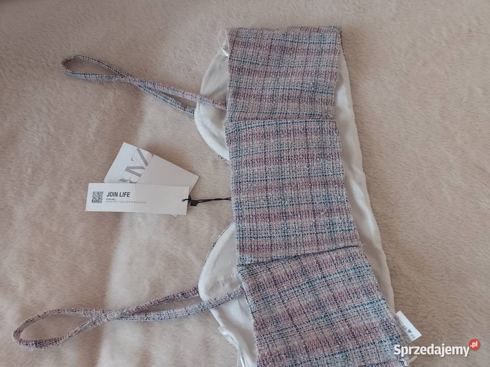 40L Zara Top z mieniącą nitką bluzka z Madrytu małopolskie Kraków
