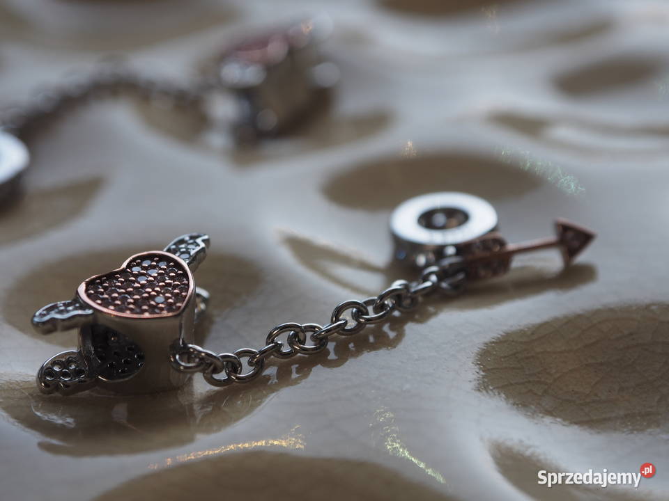 Pandora Charm zawieszk serce skrzydła strzała srebrne Warszawa