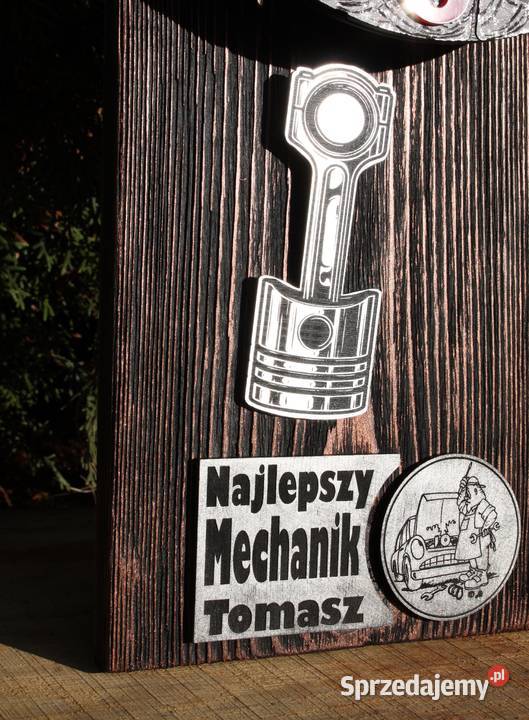 Zegar z wahadłem Motoryzacja Loft Patyna ścienny Dębica