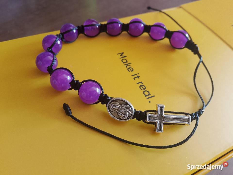 Damski różaniecbransoletka na rękę z krzyżykiem Legionowo