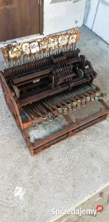 Kasa Fiskalna National z ROKU 1901 Niemiecka Antyki mazowieckie Poświętne