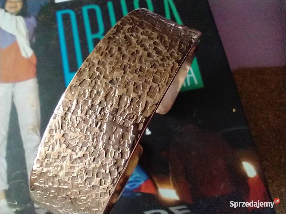 Szeroka bransoleta czysta miedź metaloplastyka Antyki, Sztuka, Kolekcje Łódź sprzedam
