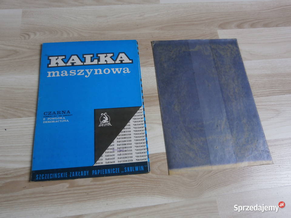 Kalka maszynowa A4 100 czarna DELFIN Łódź