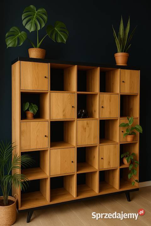 Regał Dębowy LOFT 100 Lite Drewno Dębowe