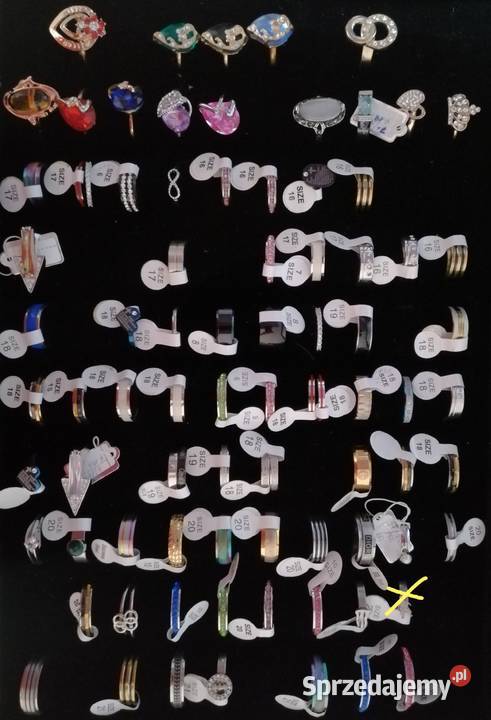 Pierścionki ceramiczne Stainless Steel pozłacane podkarpackie Kobylany