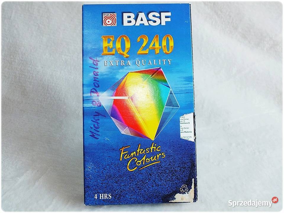 Kaseta VHS BASF Nagrana Z fabrycznymi naklejkami Żary sprzedam