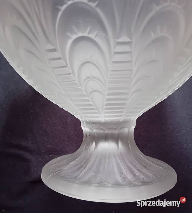 Szklany koszyk szkło satynowe Barolac Koźminek