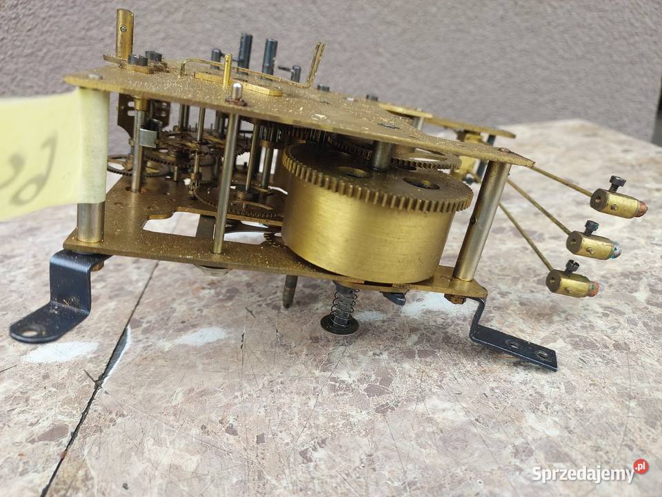 759 Mechanizm starego zegara Gustav Becker GB Tczew