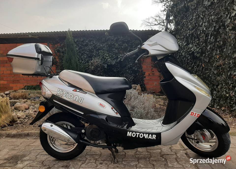 Ładny skuter Motomar Vision 50 4t 2008r 1wł 1717 1717km Tuczno sprzedam