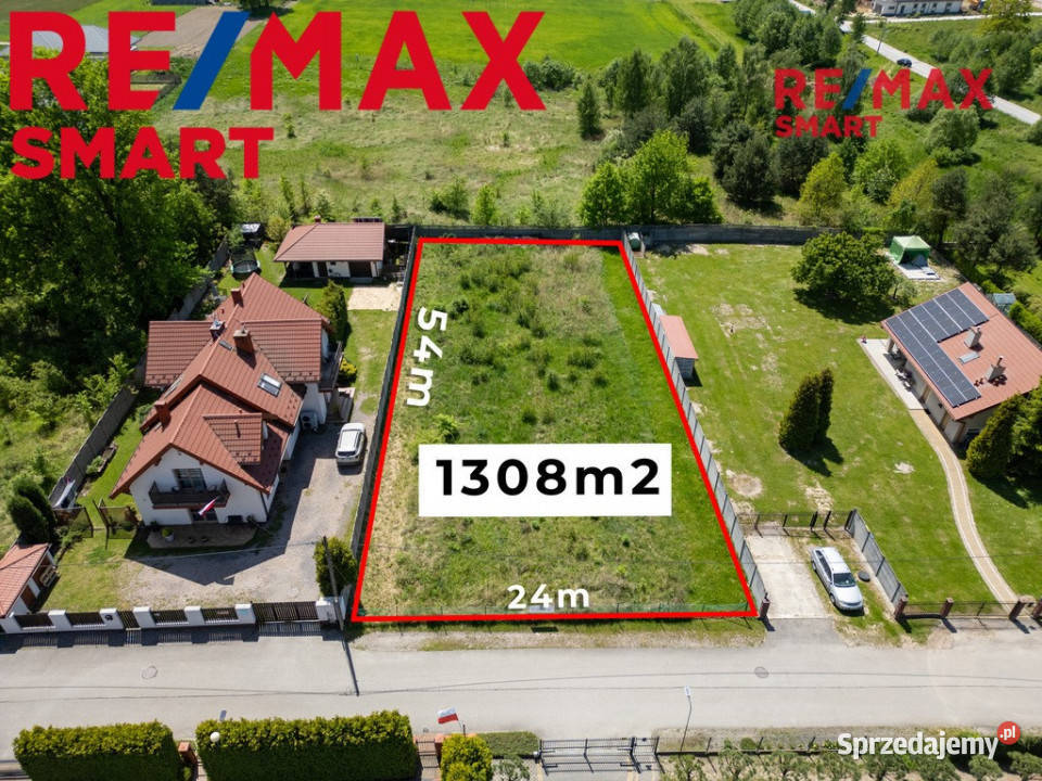 Działka budowlana 1302 m media szkoły natura 24m Wola Kopcowa sprzedam