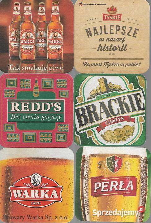Podstawki pod piwo 6 lubelskie Puławy