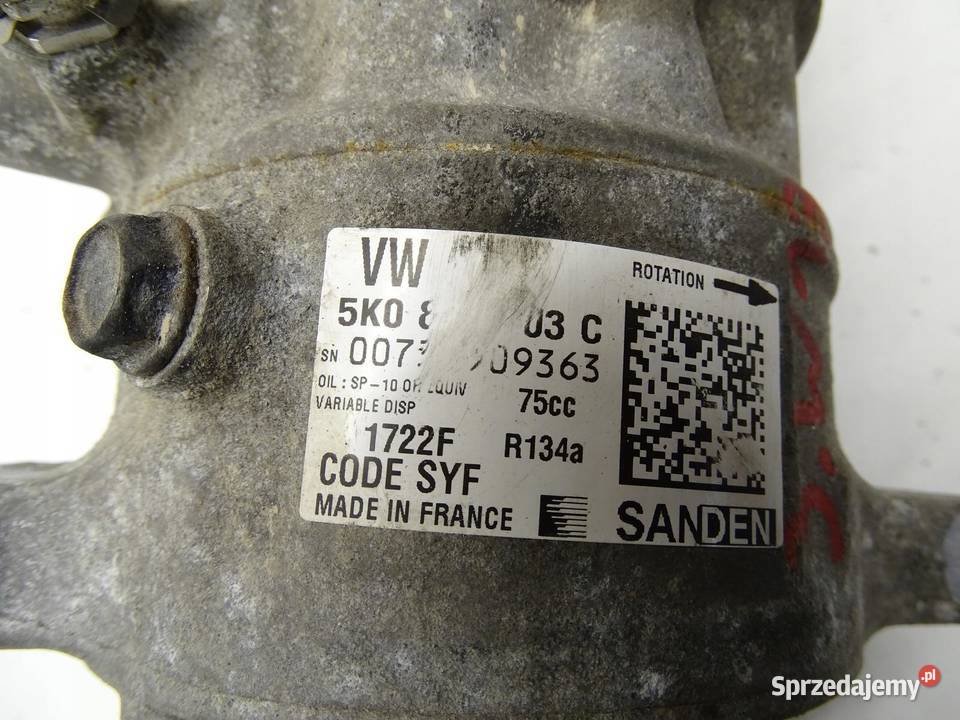 SPRĘŻARKA KOMPRESOR KLIMATYZACJI VW POLO V 6R osobowe