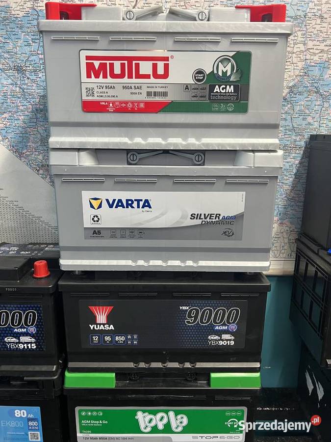 Akumulator 95Ah AGM 850 A StartStop Wymiana