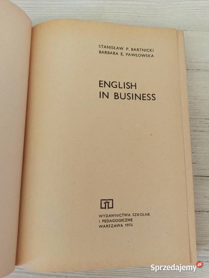 English in Business Bartnicki Pawłowska 1974 śląskie Bielsko-Biała