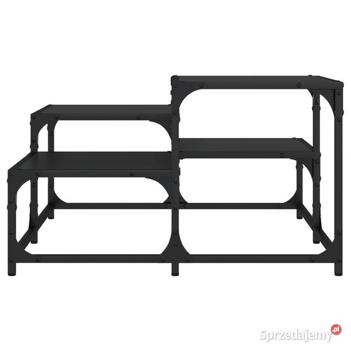 Stolik kawowy czarny 68x68x40 materiał mazowieckie Warszawa