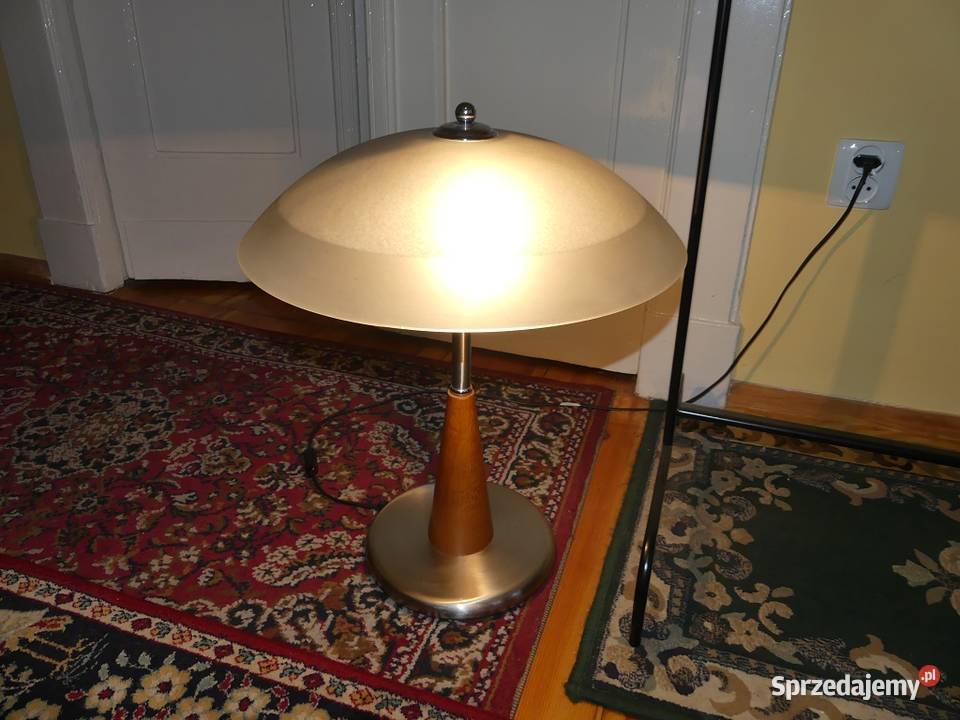 Piękna lampa gabinetowa PRL Poznań