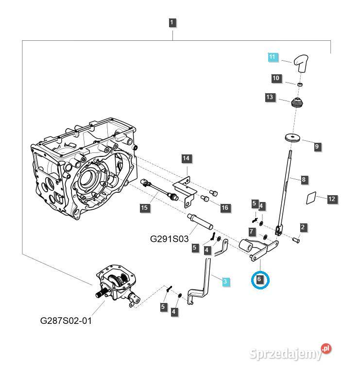 RAMIĘ MPTO TRG293 LS Tractor 40255067 Tajęcina