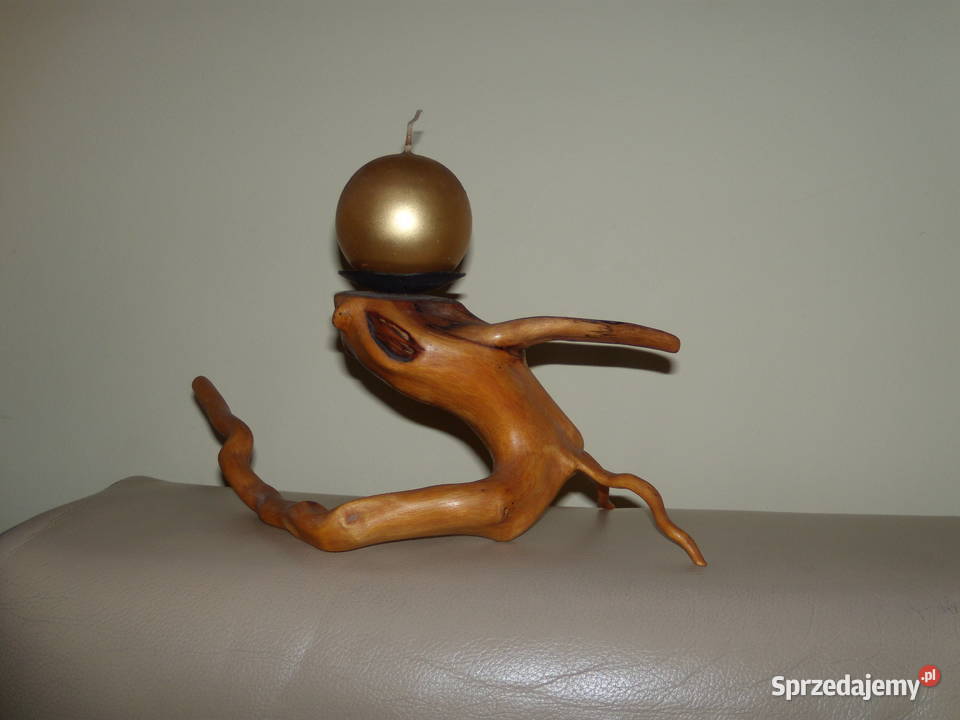 Świecznik z naturalnych korzeni drzew mazowieckie Warszawa