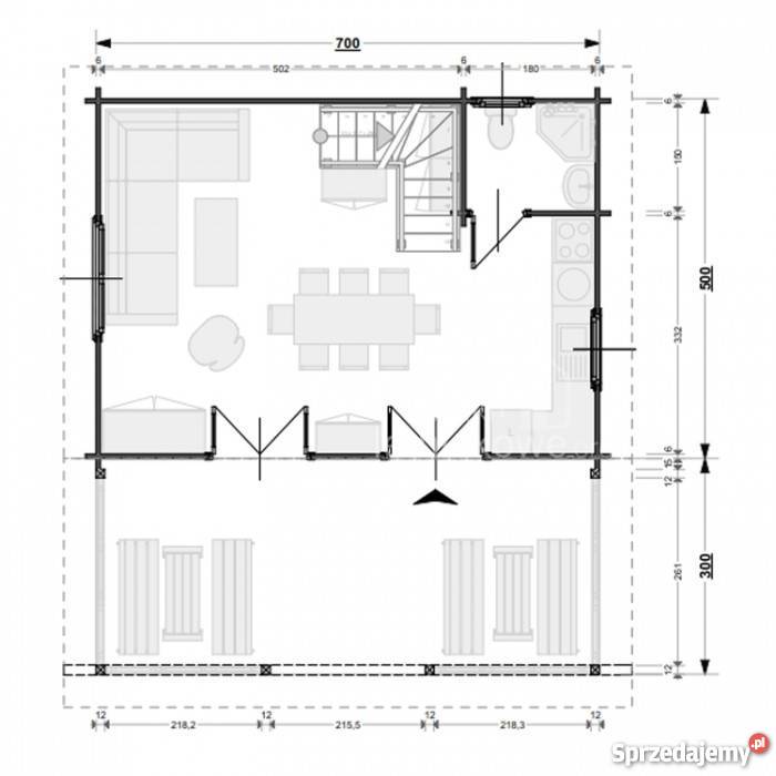 DREWNIANY DOMEK LETNISKOWY ALICJA III 62 21 M2 Mrągowo