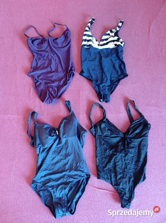 Cztery kostiumy kąpielowe S niebieski Stroje kąpielowe Ustronie Morskie