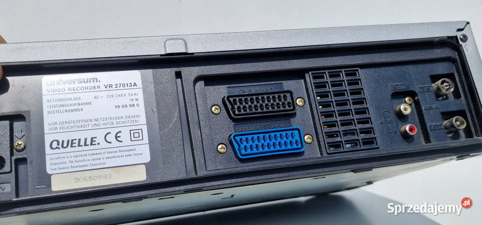 Video magnetowid UNIVERSUM VR 27013A Międzychód