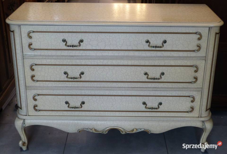 Komoda ludwikowska ecru kompletusklep Dąbrowa Dąbrowa Górnicza