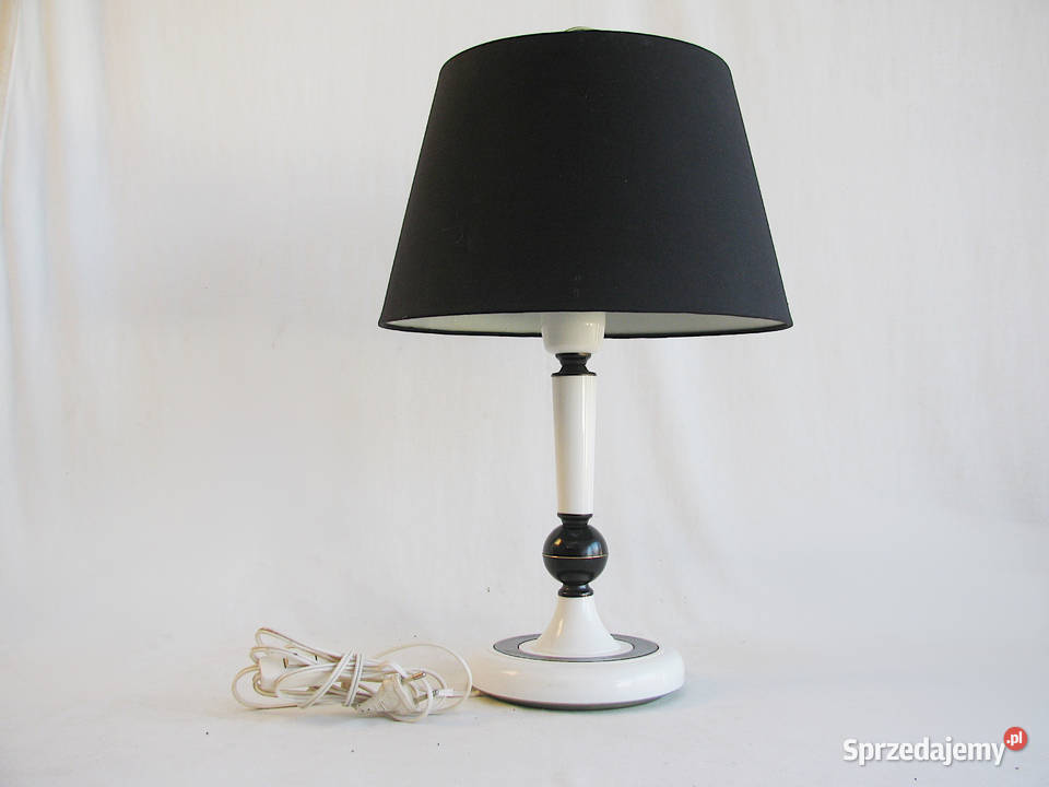 Lampka czarnobiała Lampy stołowe i nocne Szczecinek