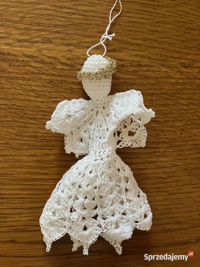 Nowy aniołek na choinkę rękodzieło szydełko Nisko sprzedam
