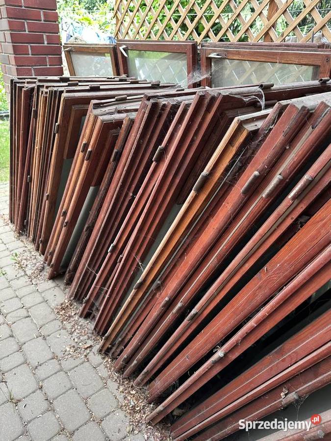 Sprzedam drewniane okna Pozostałe mazowieckie