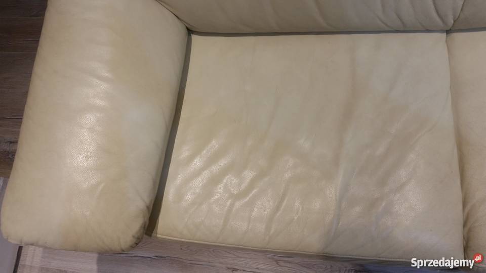 Skórzana sofa dwuosobowa z funkcją spania Gdańsk
